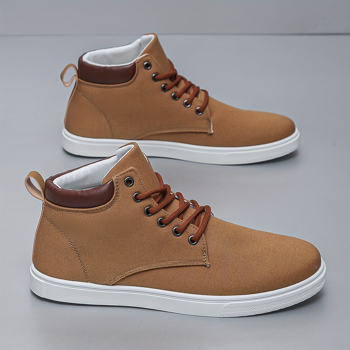 Canvas High Top Skate Shoes - Men's Lace-up Sneakers for Halloween