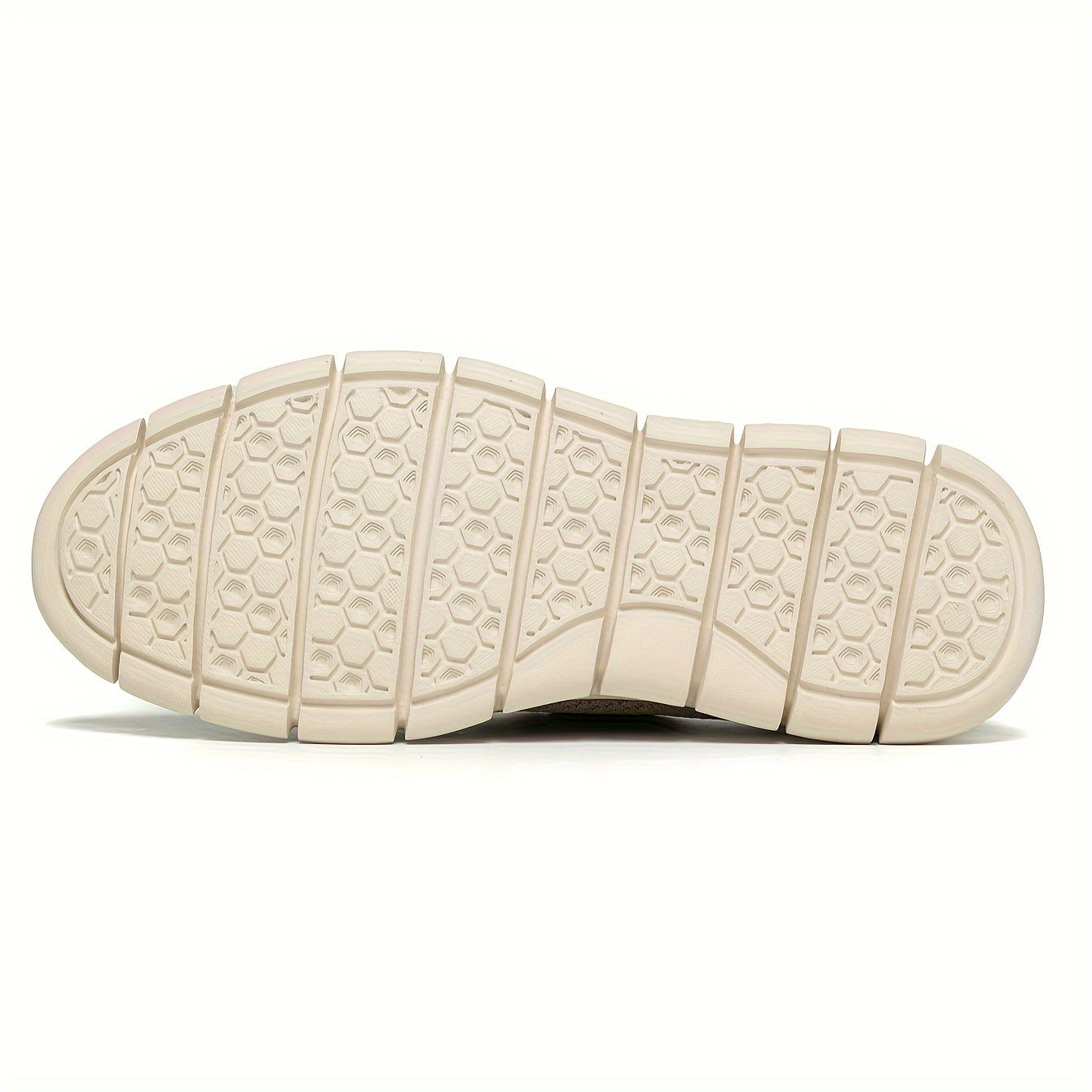 Trendy Woven Knit Breathable Sneakers - Comfy Non-Slip Lace-Up Shoes for Outdoor Activities