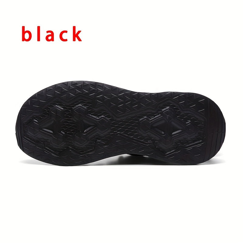 Blade Type Shoes - Plus Size Men's Shock Absorption Slip-On Sneakers for Outdoor Activities